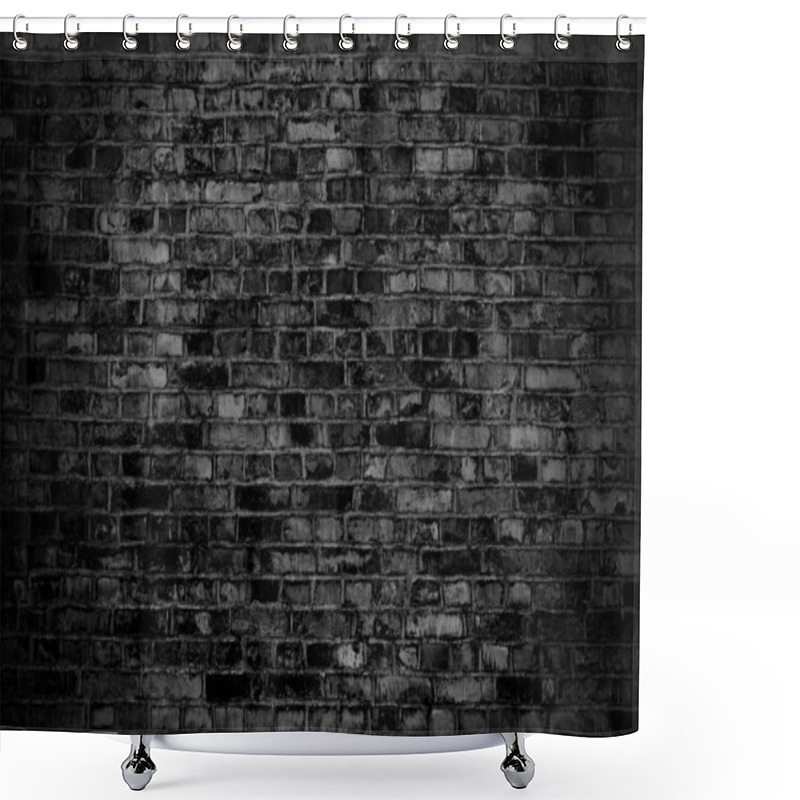 Personality  Dark Brick Wall Texture Or Background Shower Curtains