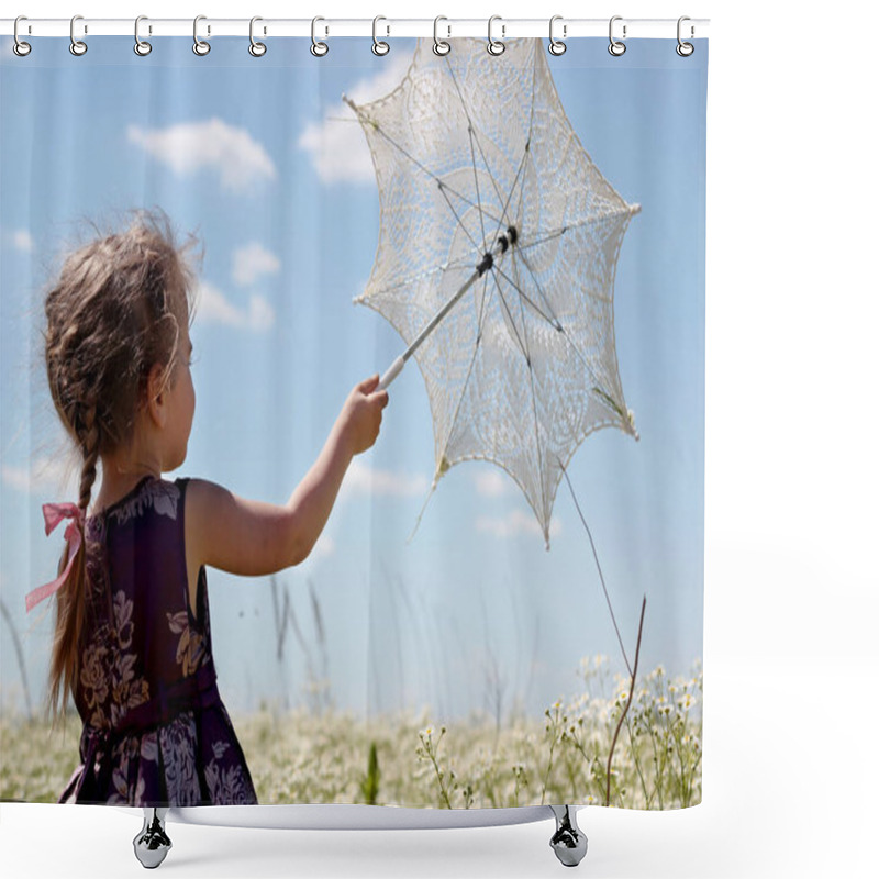 Personality  Summer Emotional Portrait Shower Curtains