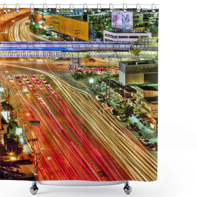 Personality  Traffic Congestion In The City Shower Curtains