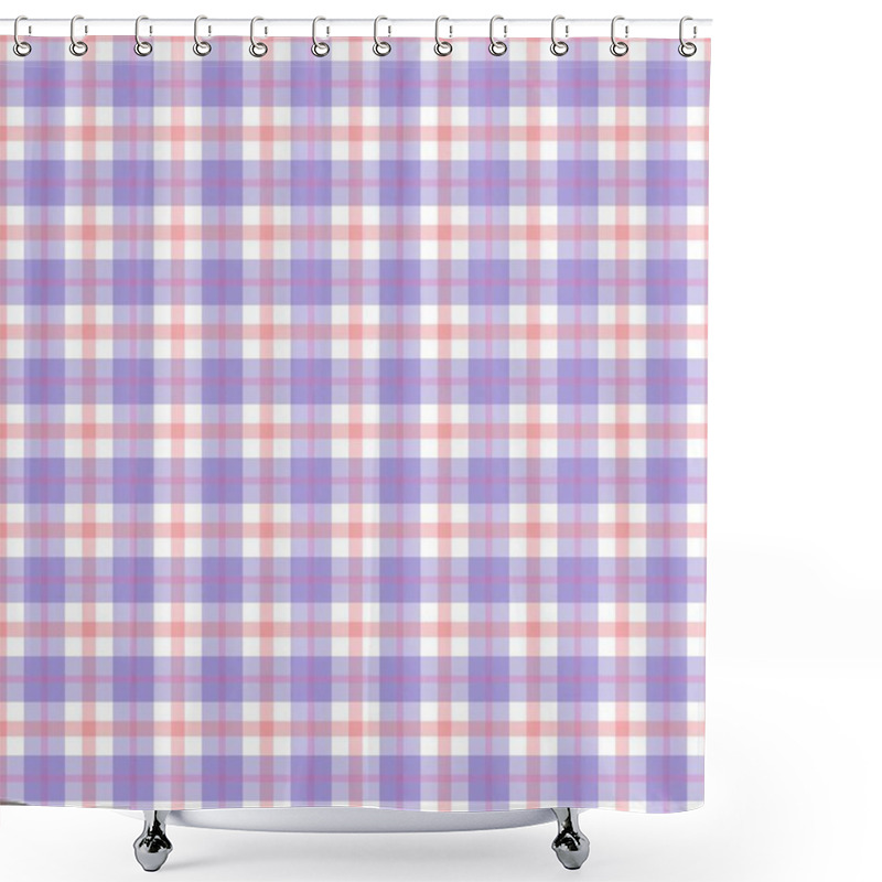 Personality  Sarong Motif With Grid Pattern. Seamless Gingham Pattern. Vector Illustrations. Texture From Squares/ Rhombus For - Tablecloths, Blanket, Plaid, Cloths, Shirts, Textiles, Dresses, Paper, Posters. Shower Curtains