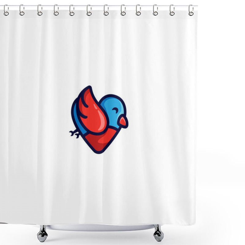 Personality  Creative Design For Bird Love Shower Curtains