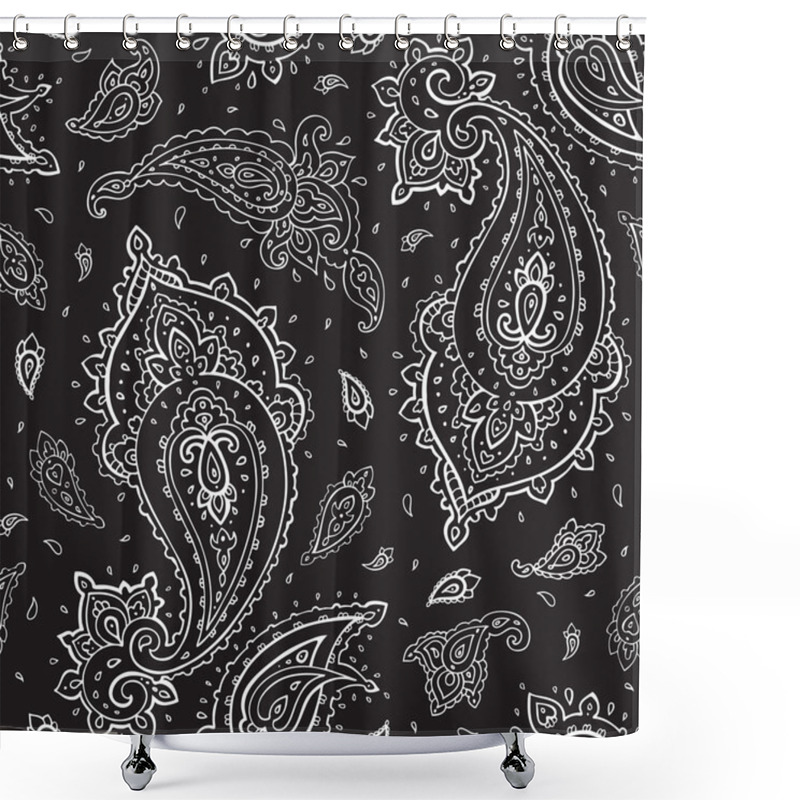 Personality  Seamless Paisley Background. Shower Curtains