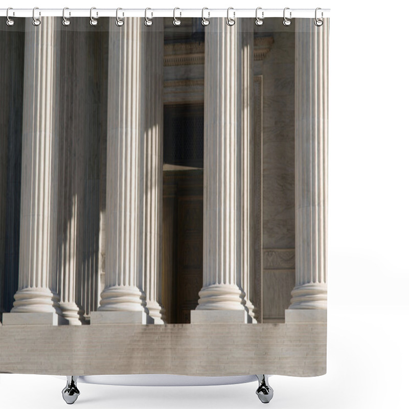 Personality  Supreme Court Pillars Shower Curtains