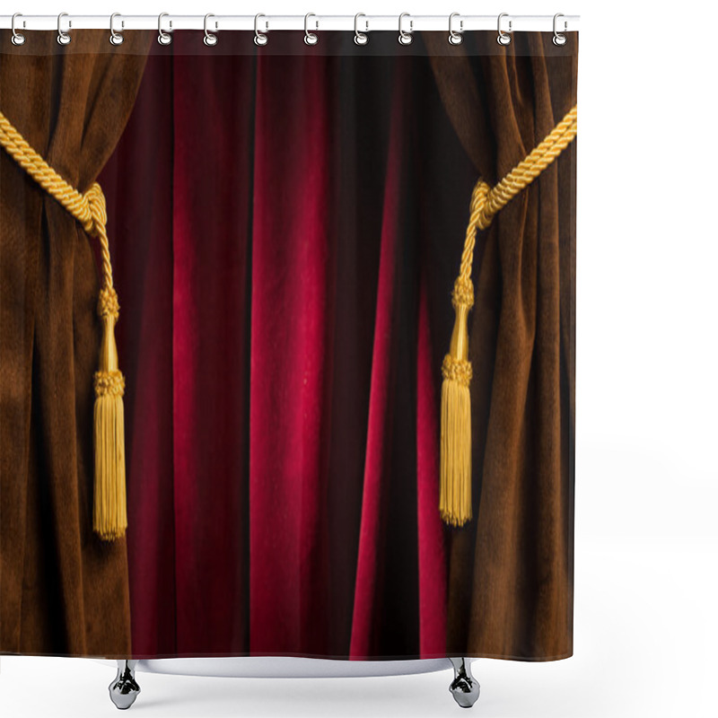 Personality  Red Theatre Curtains Shower Curtains