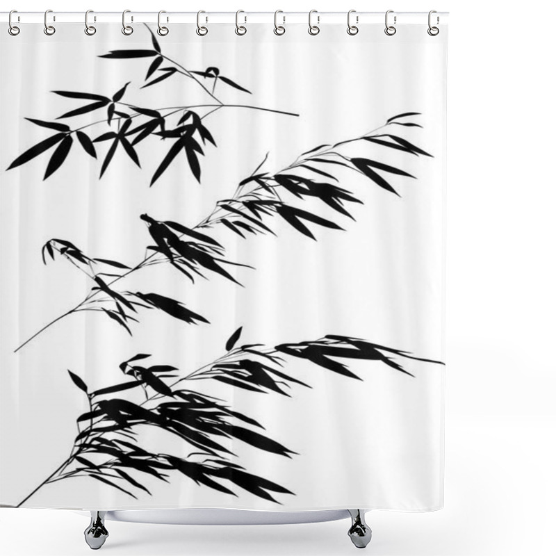 Personality  Bamboo Branches Collection Shower Curtains