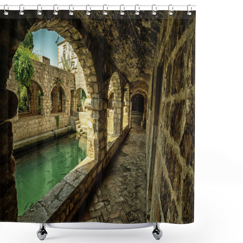 Personality  Tvrdalj Castle In Stari Grad, Hvar, Croatia Shower Curtains