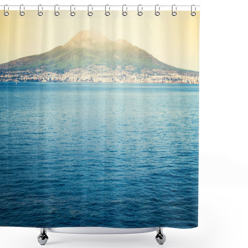 Personality  Bay Of Naples And Vesuvius Shower Curtains