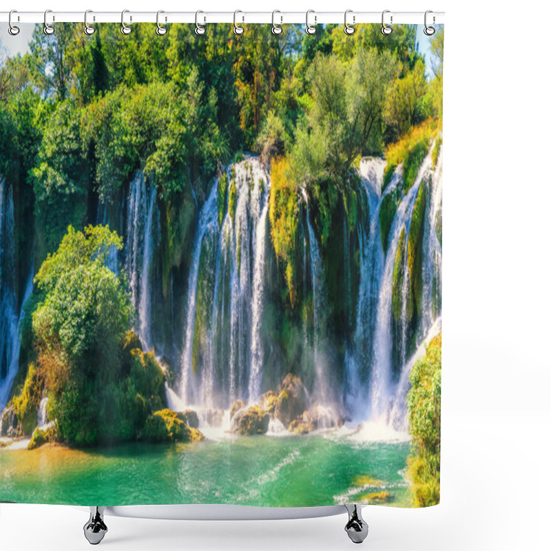 Personality  Kravice Waterfall On The Trebizat River In Bosnia And Herzegovina Shower Curtains