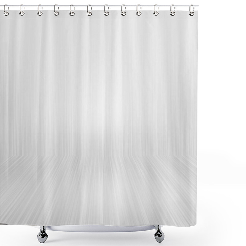 Personality  Empty White Room For Background Shower Curtains