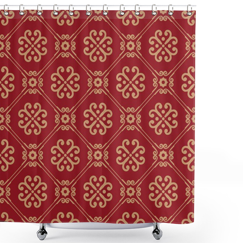 Personality  Chinese Seamless Pattern Vector Shower Curtains