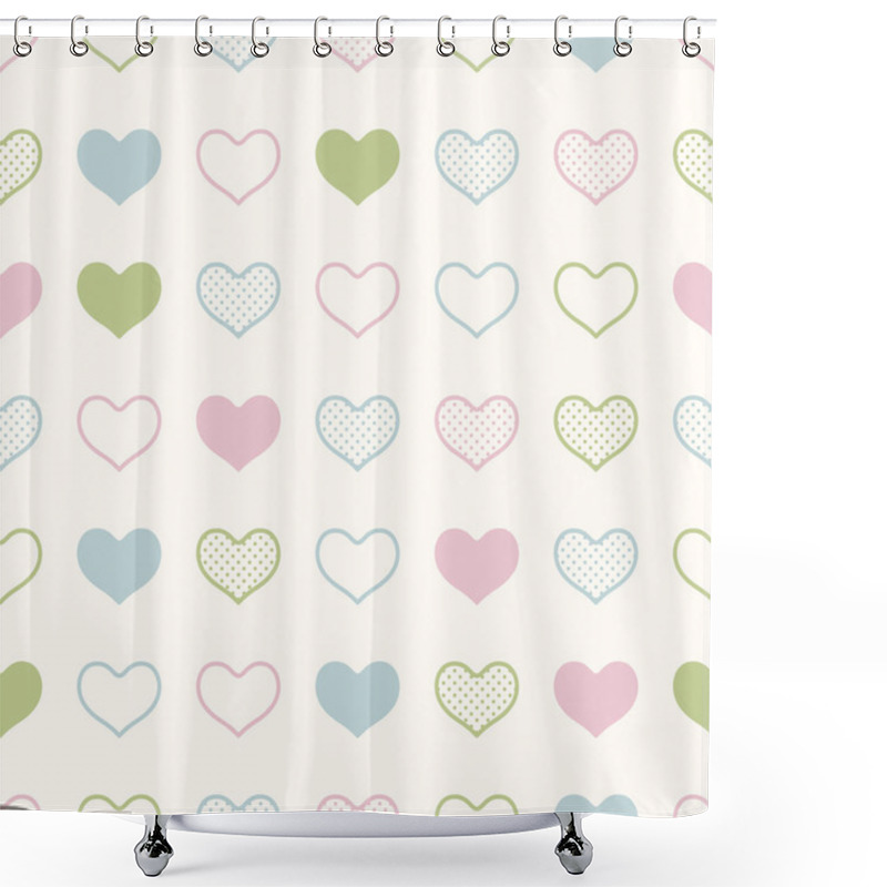 Personality  Hearts Background Shower Curtains