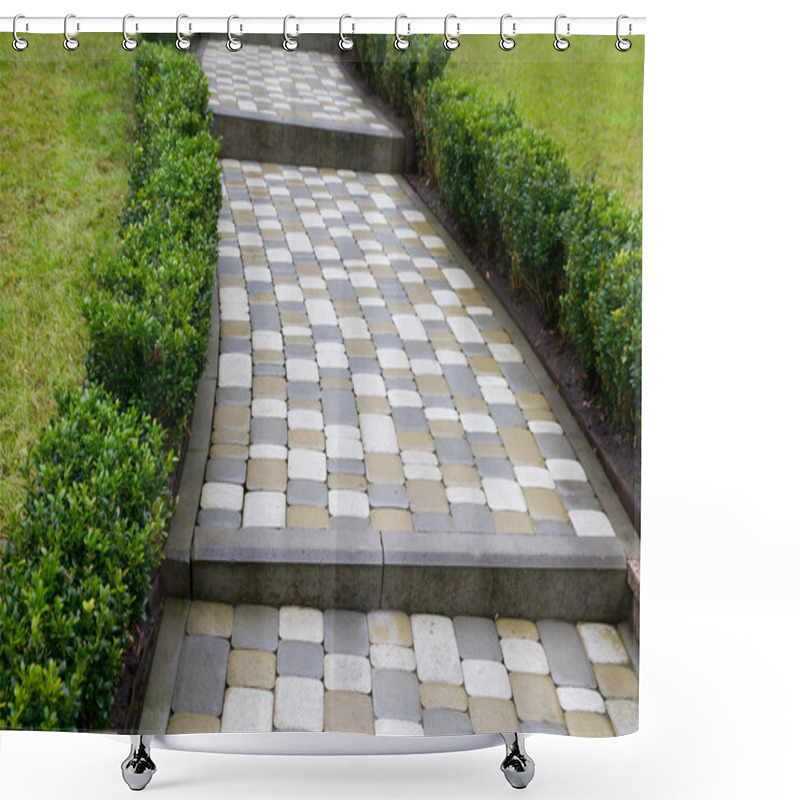 Personality  Beautiful Path In A Garden Shower Curtains