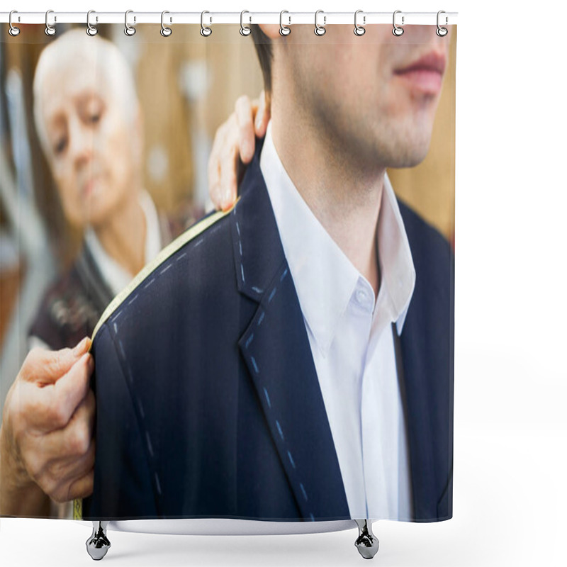 Personality  Tailor Measuring Shoulder Length Shower Curtains