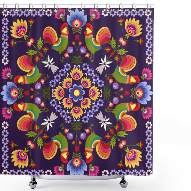 Personality  Polish Traditional Shower Curtains