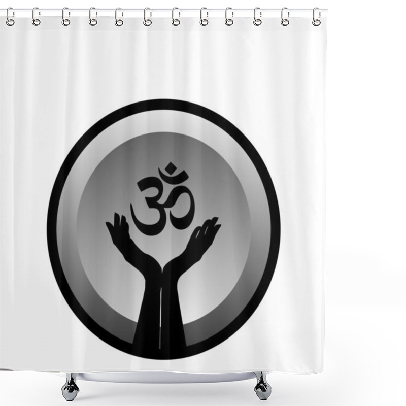 Personality  Symbol Of Faith- Hinduism Shower Curtains