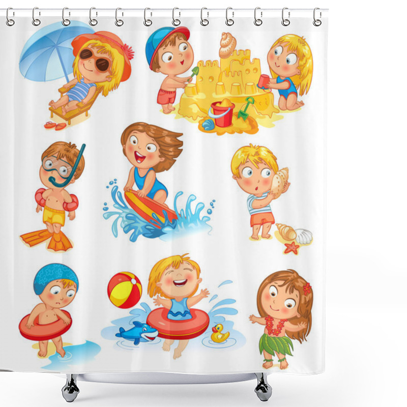 Personality  Summer Vacation Shower Curtains