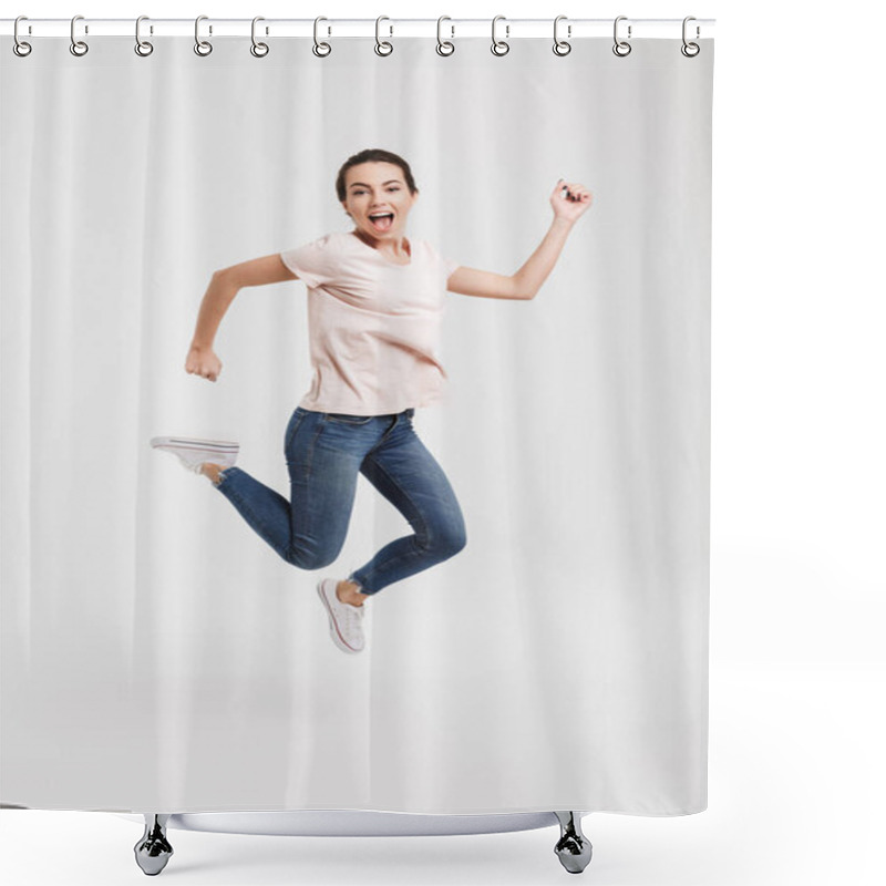 Personality  Jumping Shower Curtains