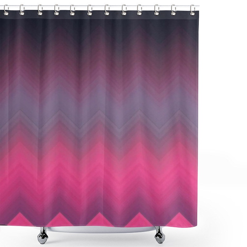 Personality  Gradient Smooth Blur Chevron Zigzag. Art Backdrop. Shower Curtains