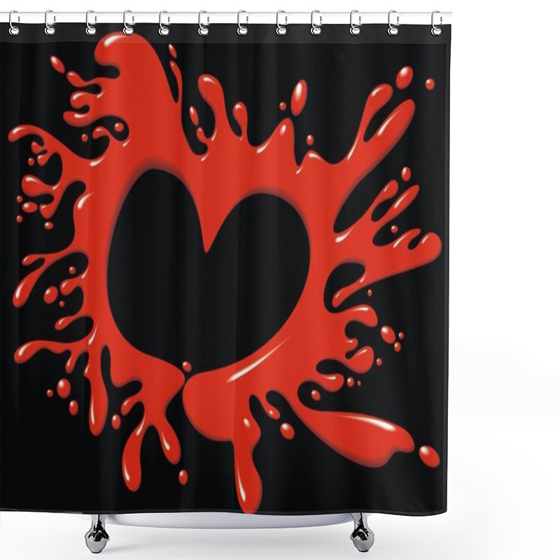 Personality  Valentine Heart Shower Curtains