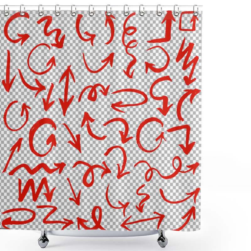 Personality  Hand Drawn Arrows Set Shower Curtains