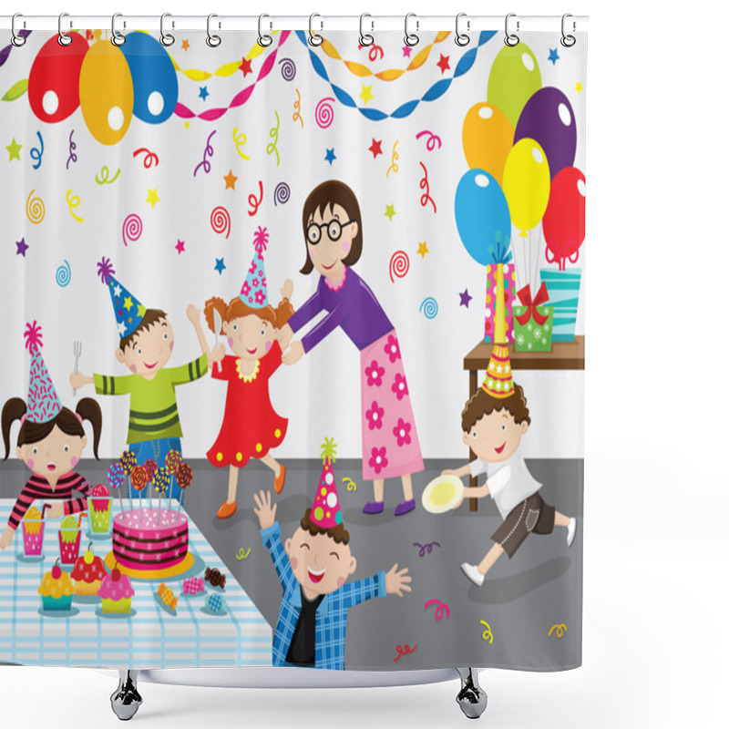 Personality  Happy Birthday Party Shower Curtains