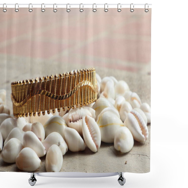 Personality  Seashell Jewels: Nature's Masterpiece Shower Curtains