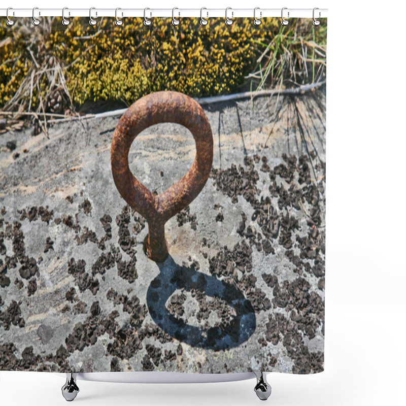 Personality  Rusty Iron Hook Shower Curtains