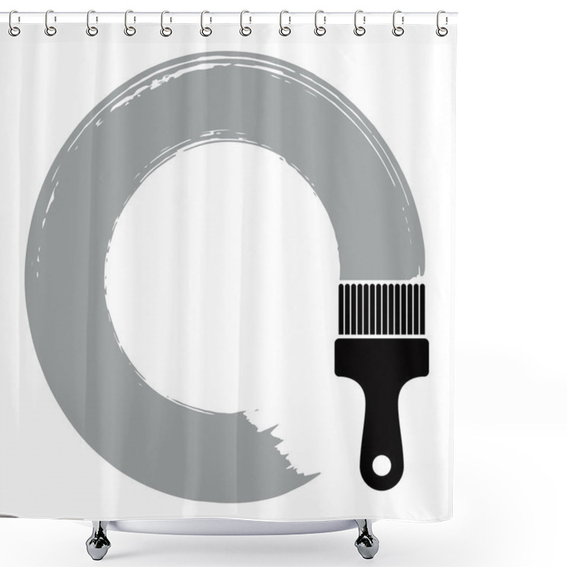 Personality  Brushed Circular Shape  Shower Curtains