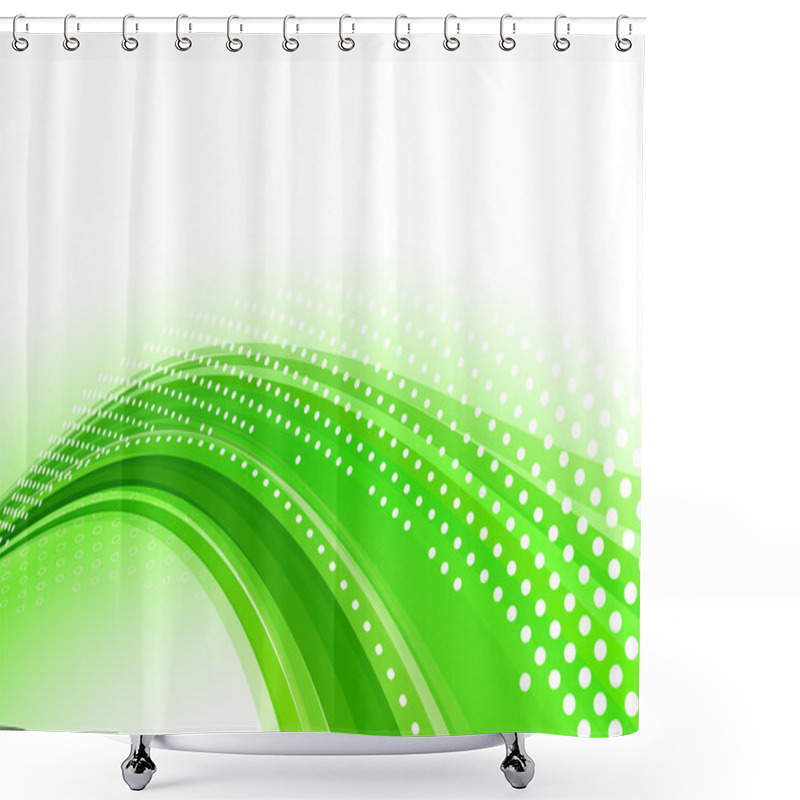 Personality  Green Line Shower Curtains