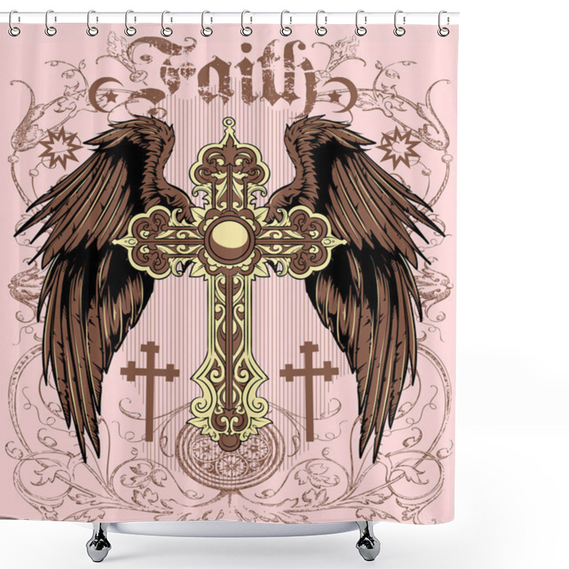 Personality  Faith Shower Curtains