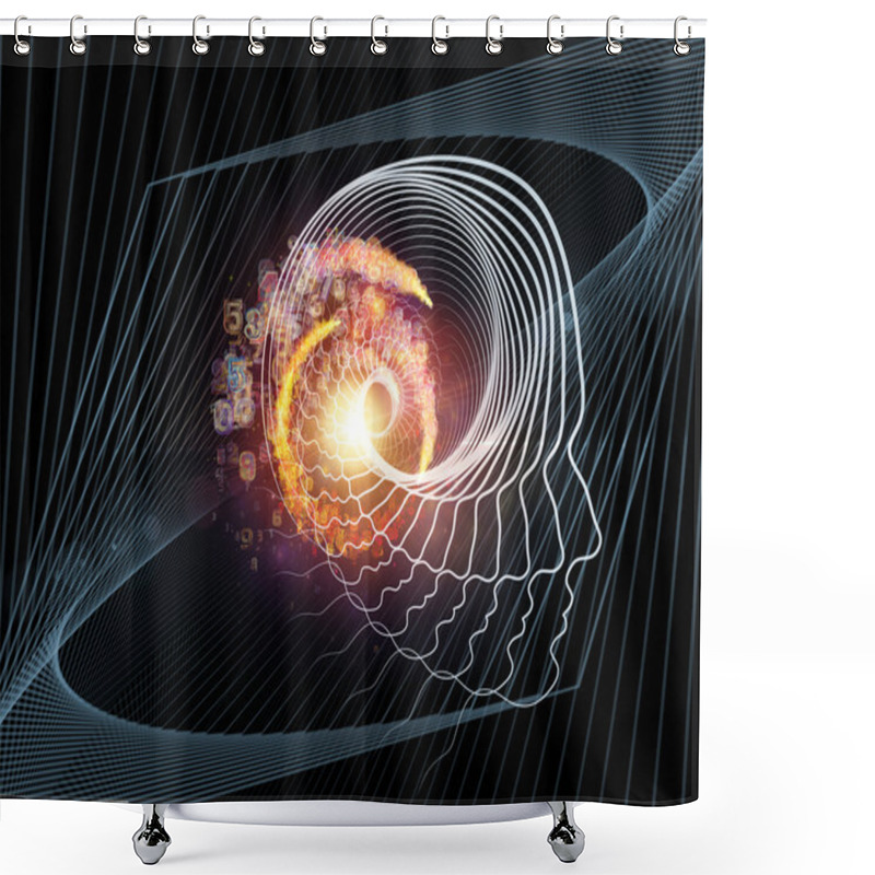 Personality  Lines Of Intelligent Design Shower Curtains