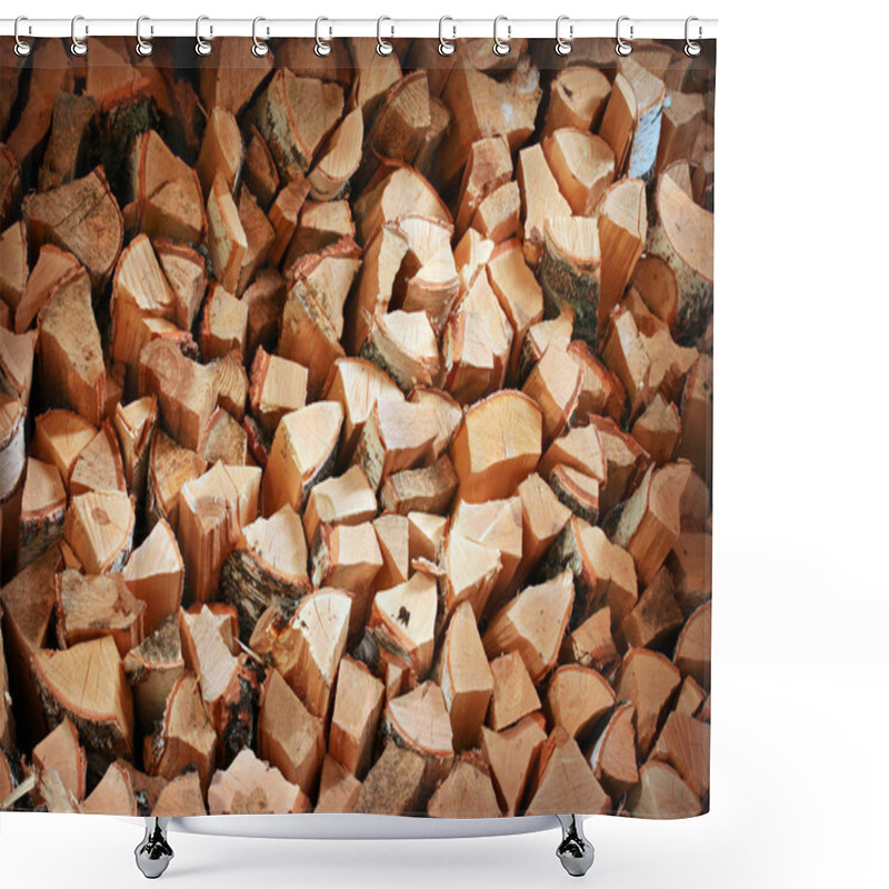 Personality  Firewood Shower Curtains