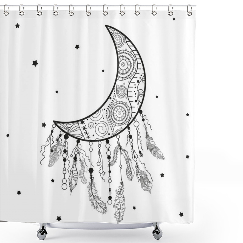 Personality  Illustration. Art Creation Shower Curtains