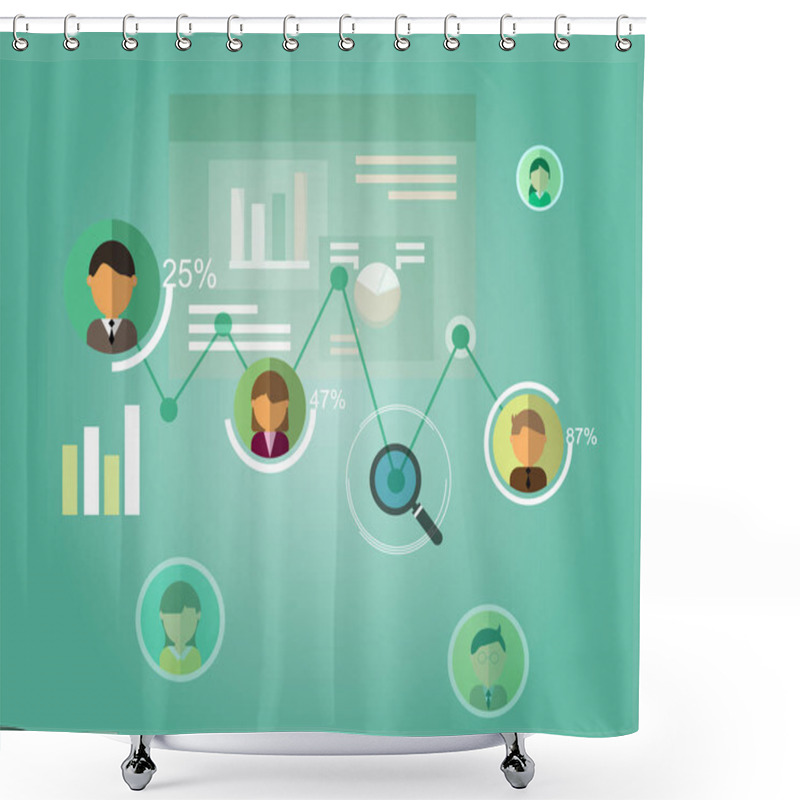 Personality  Data Driven  For HR Analytics Vector Shower Curtains