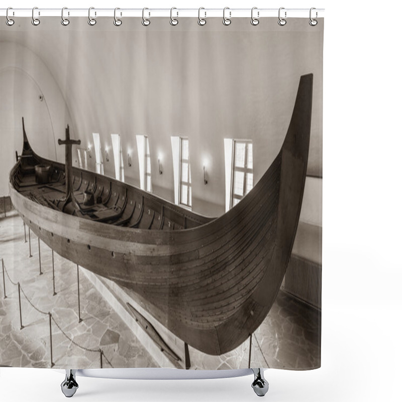 Personality  Old Viking Ship Shower Curtains