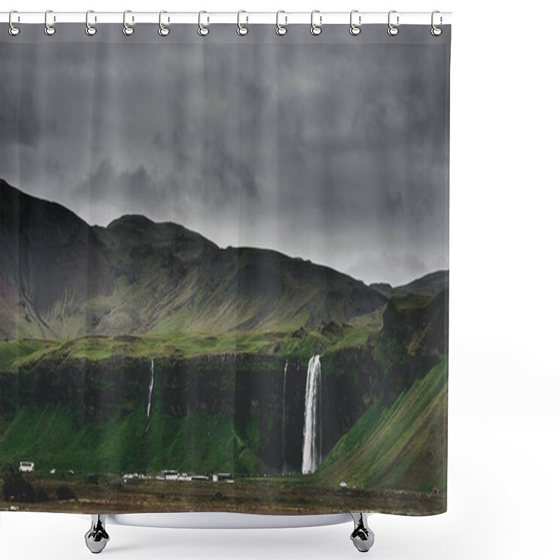 Personality  Seljalandsfoss Waterfall Shower Curtains