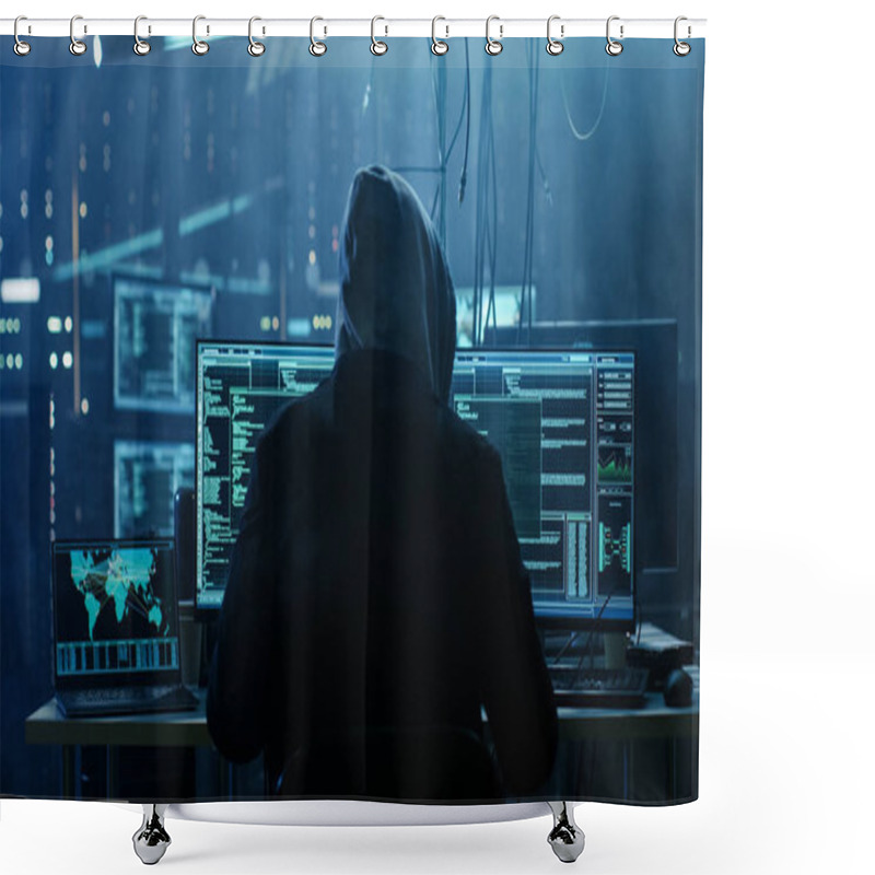 Personality  Dangerous Hooded Hacker Breaks Into Government Data Servers And  Shower Curtains