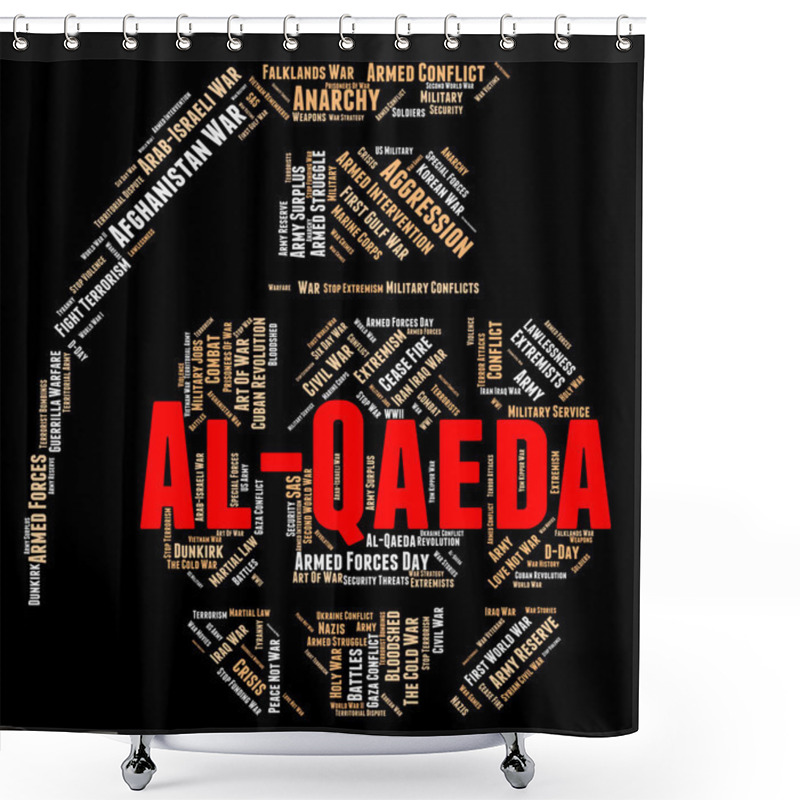 Personality  Al-Qaeda Word Indicates Freedom Fighter And Al-Qaida Shower Curtains