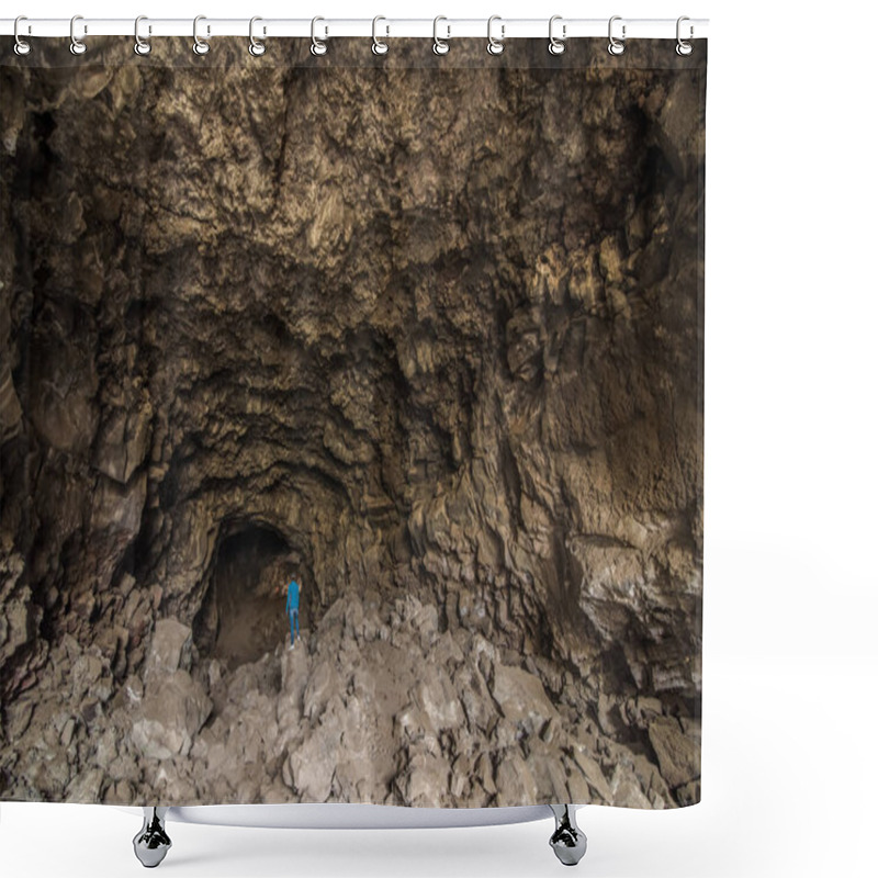 Personality  Plutos Cave Is A Volcanic Lava Tube On The Outskirts Of Mt Shasta, CA Shower Curtains