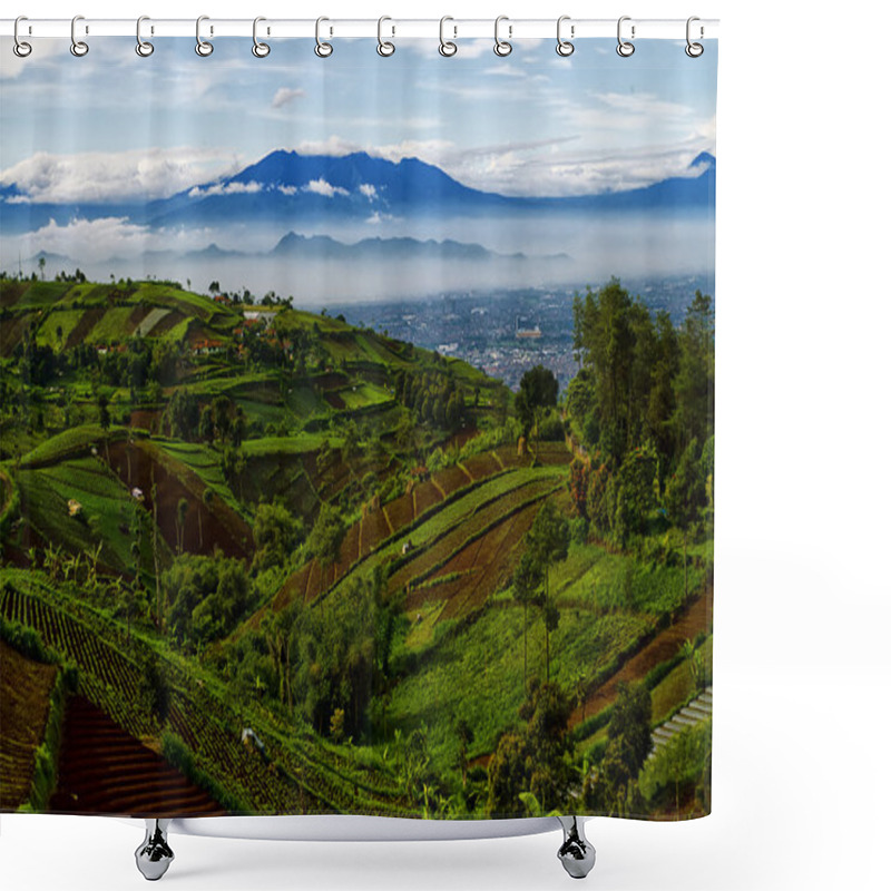 Personality  Beautiful Indonesian Landscapes Shower Curtains