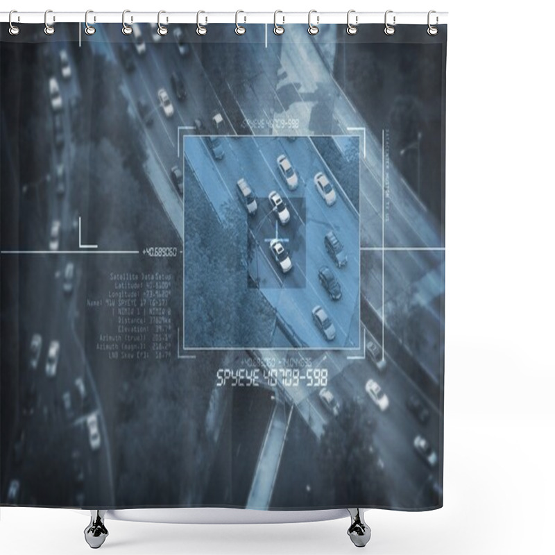 Personality  Spy Satellite Shower Curtains