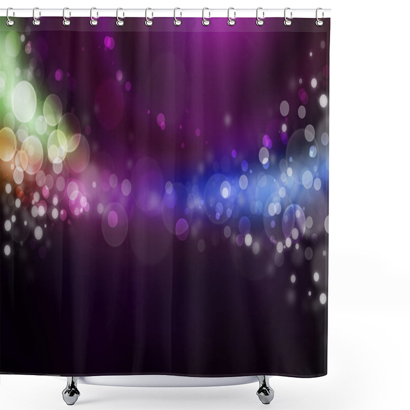 Personality  Bright Energy Fountain Modern Abstract Background Shower Curtains