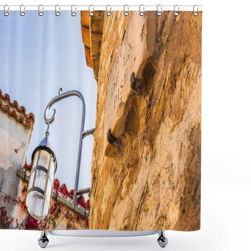 Personality  Eze Village, Medieval Village In Provence, French Riviera Shower Curtains