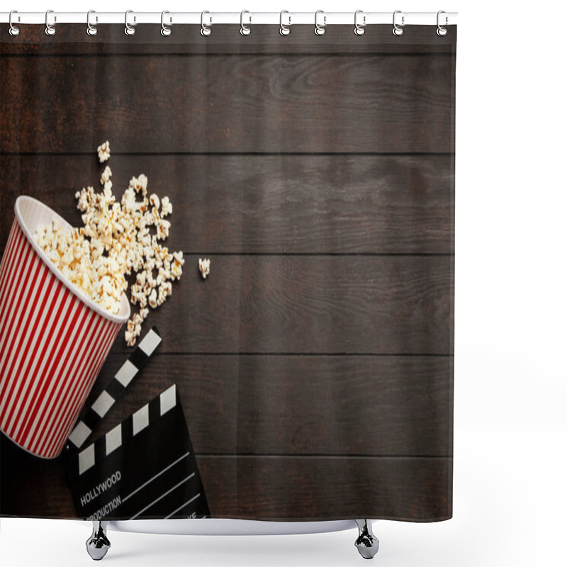 Personality  Full Popcorn Bucket Shower Curtains