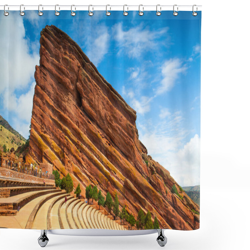 Personality  Famous Red Rocks Amphitheater In Denver Shower Curtains