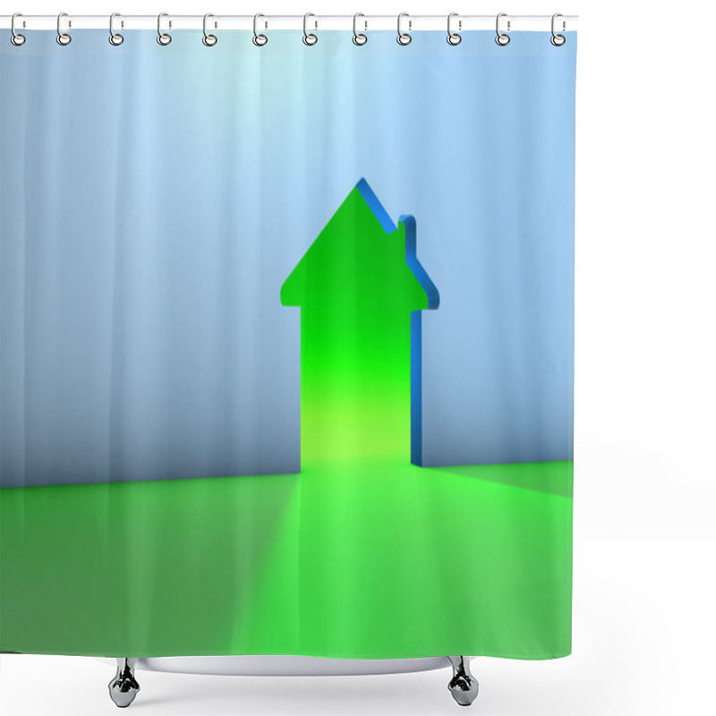 Personality  3D House Sign Shower Curtains