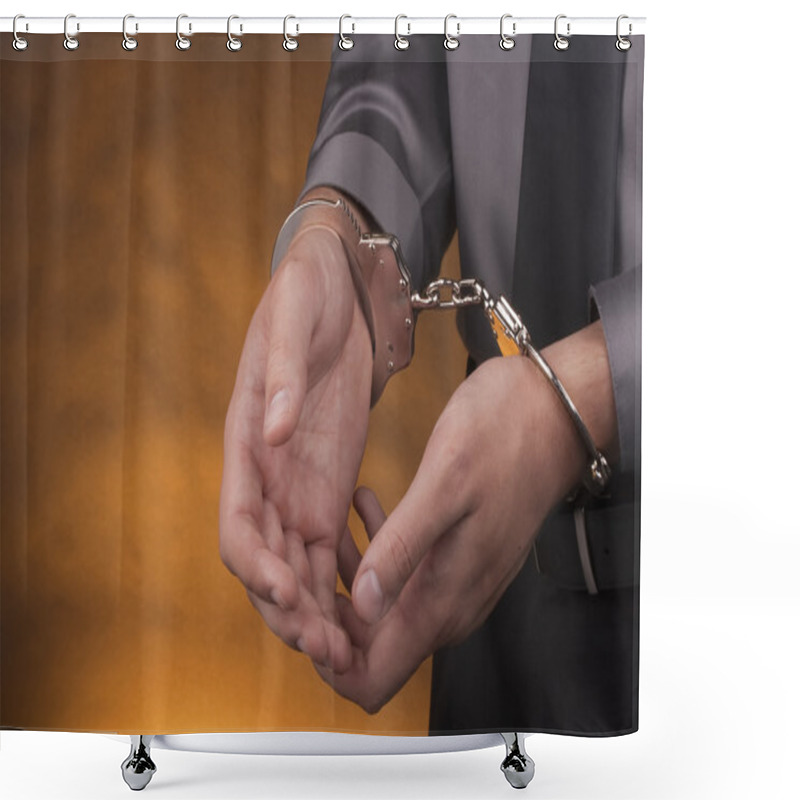 Personality  Arrest Handcuffs Shower Curtains