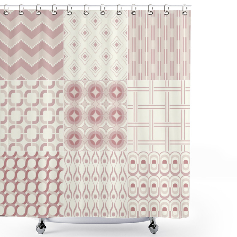 Personality  Geometric Patterns Shower Curtains