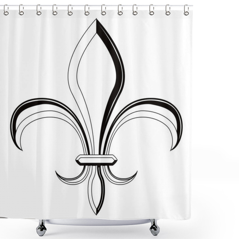 Personality  Fleur De Lys Symbol Shower Curtains