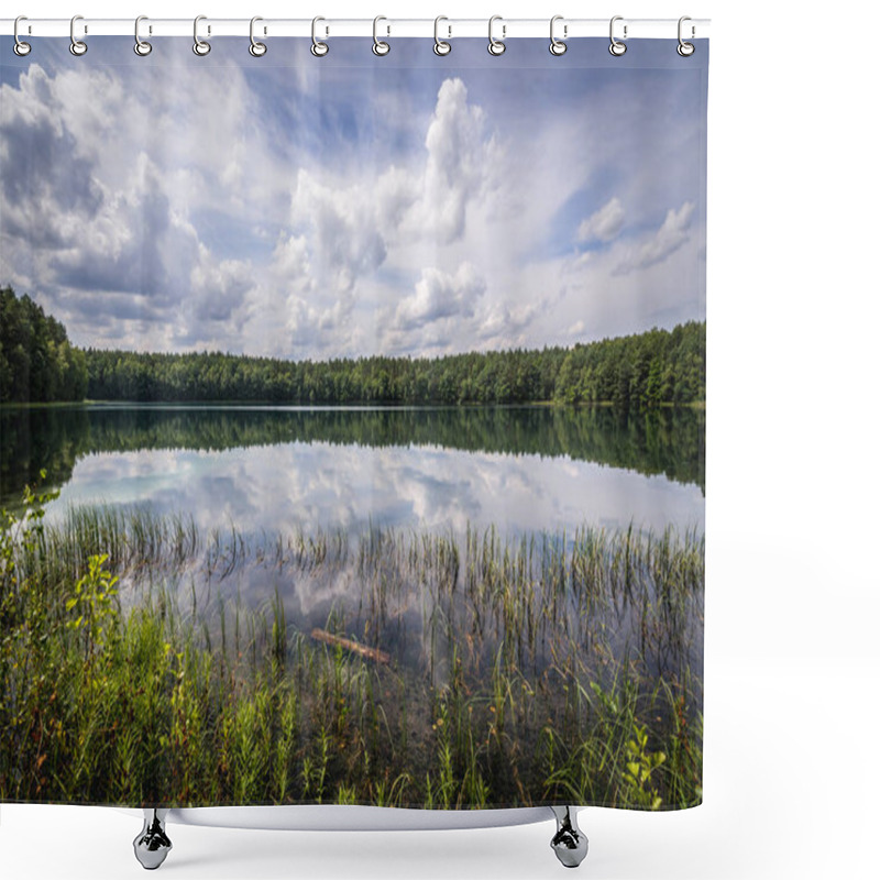 Personality  Lake Near Ilawa Town Shower Curtains